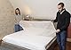Einweg-Spannbettlaken 90 x 190 cm – Matratzenschoner – Einzelbett – Packung mit 10 Einweghüllen – Schutz & Hygiene – Einmalbettwäsche – Tourismus und Medizin, weiß