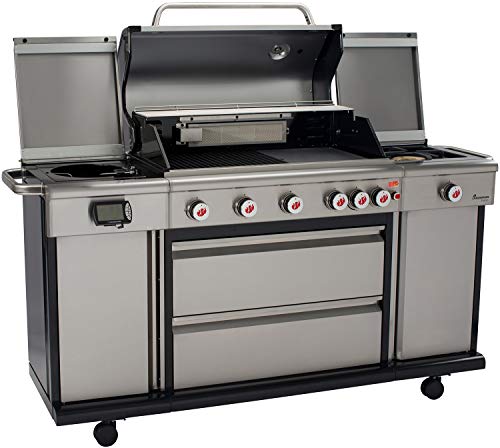 Preisvergleich Produktbild Landmann Grillwagen Gasgrill Triton PTS 6.1, silber