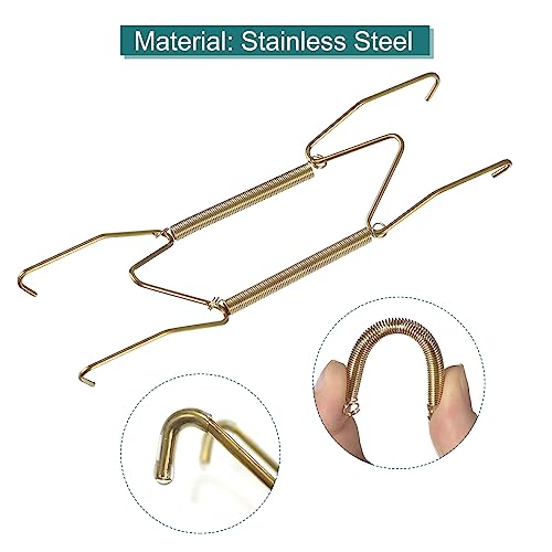 Image of uxcell 9pcs Plate Hanger, 14 Inch Stainless Steel Invisible Wall Plate Hangers with Wall Decorative Hooks and Tip Protector for Decorative Plates and Art