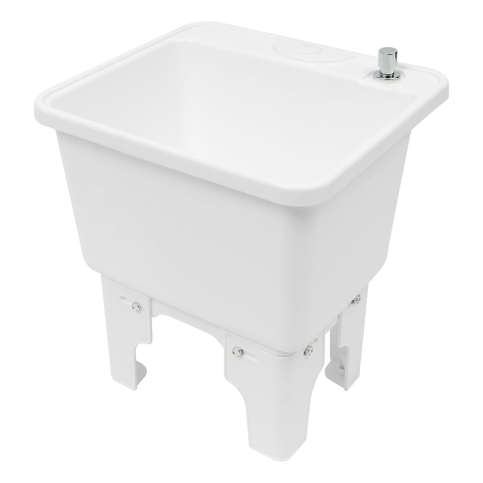 WOHAIPA Commercial Floor Mop Sink, Portable Plastic Camping Sink, 220.46 Pounds High Load-Bearing Capacity, One Click Drainage, for Home, Commercial, and RV