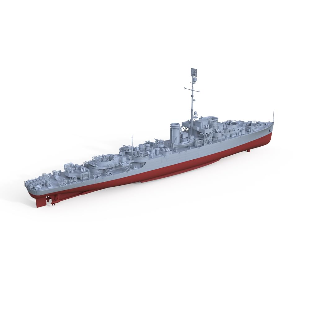 MRY-SFW SSC200596S-A 1/200 zestaw do budowy modelu wojskowego USS Hoquiam fregata PF-5 pełny kadłub segmentowy