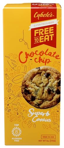 FREE TO EAT CYBELES COOKIE CHOC CHIP, (108504000400), Chocolate Chip, 6 Oz