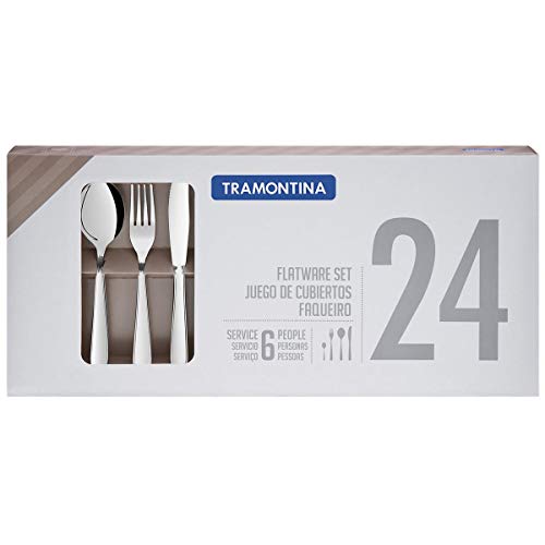 Faqueiro Aço Inox 24 Pç Tramontina Inox