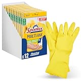 Spontex Multi Use, 12 Paar Haushaltshandschuhe mit Frischeschutz und...