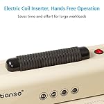 TIANSE Binding Machine - Electric Coil Inserter for Professional Binding, 12-Sheet Punch, for Letter/A4/A5 & Plastic/Metal Coils, with 100 Coil Spines & Pliers for Home, Office, School, DIY - Image 2