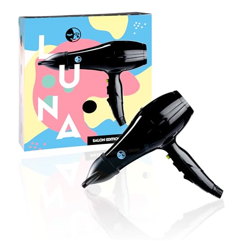 Luna Hair Dryer - Professional Ionic Technology Professional 2400W Hair Dryer for Women | Fast Drying with Smooth Salon-Style Finish | Ceramic Coated Blow Dryer with Adjustable Heat and Power Control