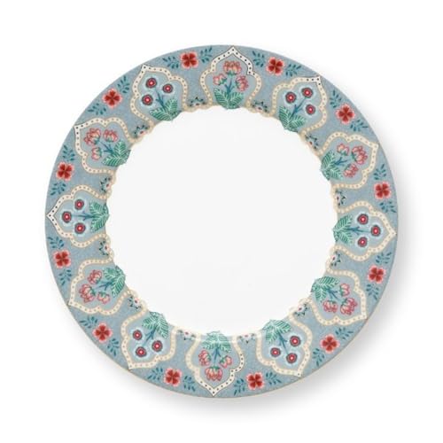 Pip Studio Flower Festival Frühstücksteller Light Blue 21 cm