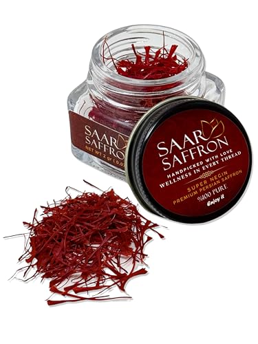 Saar Saffron – 100% Pure Premium Persian Saffron -Super Negin (To...
