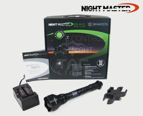 Night Master Men's 800 IC 850nm Ir Illuminator with Fast Brightness Control LED Pulsar Turbo Kit - Black