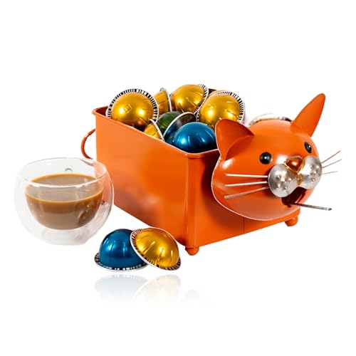 Made Easy Kit Coffee Pod Organizer Compatible with Nespresso Vertuo and Original - Countertop Sculpture Holder Basket Style for CafΓ© Bar