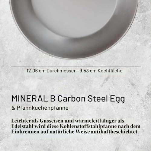 de Buyer - Blinis-Pfännchen MINERAL B aus Eisenstahl - 12 cm - 5612.12, Silber – Ansicht 2