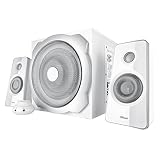 Trust tytan 2.1 subwoofer speaker set blanco