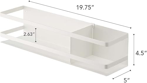 Miniatura 6 de YAMAZAKI home Cesta de almacenamiento, color blanco