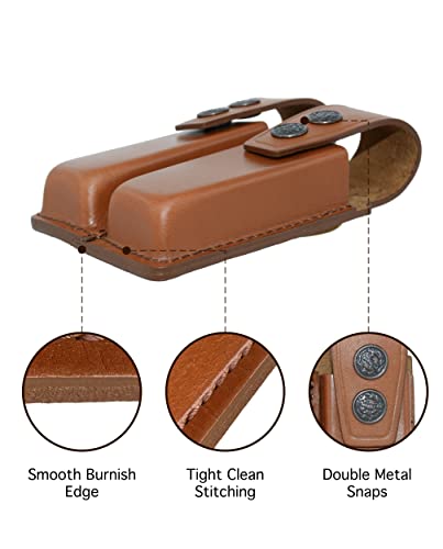 Koltster Leather Double Magazine Pouch/Carrier/Case For Beretta 92, Taurus, Cz 75 Handmade! (Alis006) #TOP2
