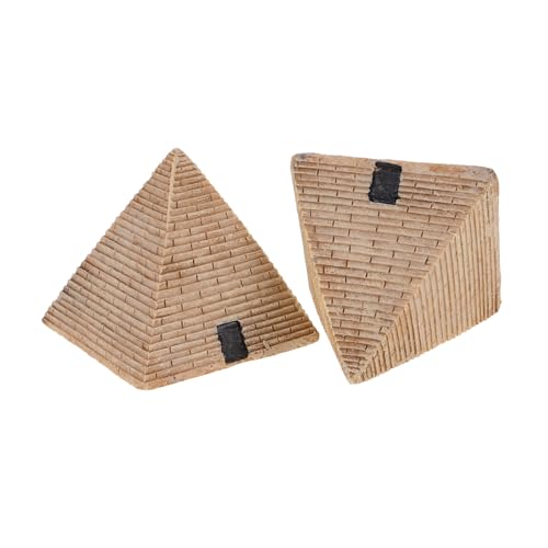 TOYANDONA 2 Stück Teiliges Resin Pyramiden Dekor Ägyptisches Desktop...