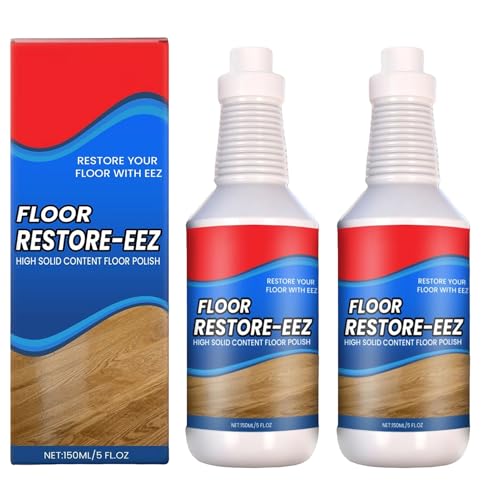 2 Pack Floor Restore Eez, 150 Ml Parkett Renovierer Kratzer, Vinylboden Reiniger, Holzboden Reiniger, Esszimmer Bad Arbeitszimmer, Erneuert Schützt Glänzt Holz Laminat Vinylböden