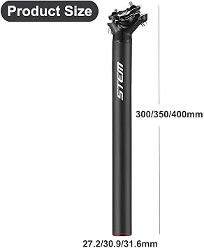 Bicycle Seat Post, 27.2/30.9/31.6mm Mountain Bike Seat Post, Aluminum Alloy Bike Seat Tube