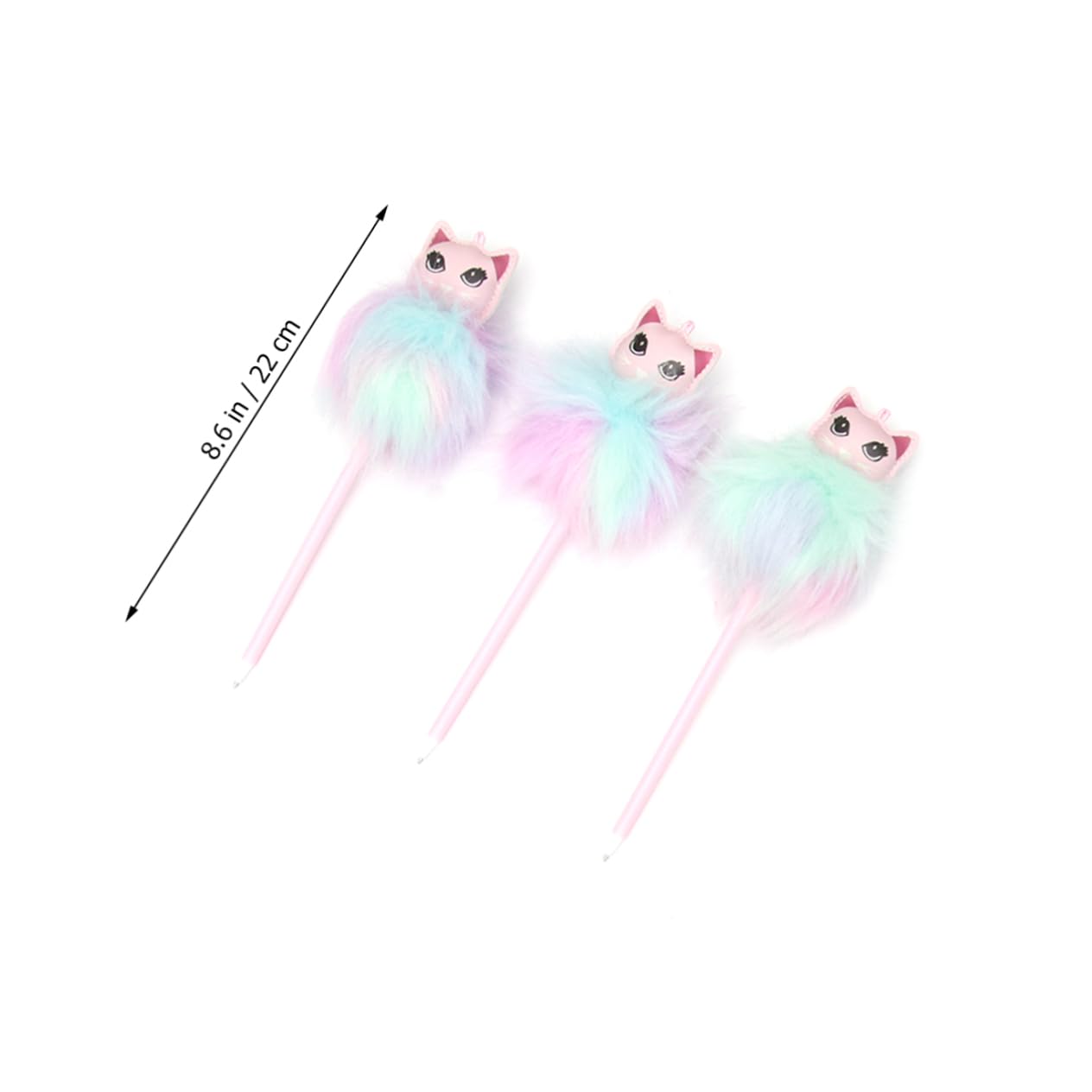 Stylos à Bille Multicolores 12pcs, Pp et Tissu, Pointe Fine