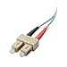 Cable Matters 10Gb OFNP Plenum Rated Multimode Duplex 50/125 OM3 Fiber Cable, LC to SC Fiber Optic Cable - 3.3ft / 1m