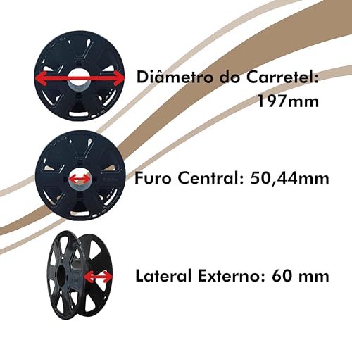 Filamento PLA para Impressora 3D 1,0kg 1,75mm (Caucasiano)