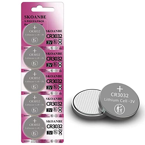 SKOANBE CR3032 Button Coin Cell Battery-5Packs