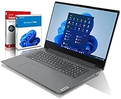 Lenovo (17,3 Zoll HD++) Notebook (Intel Pentium 7505 4-Thread CPU, 3.50 GHz, 8 GB DDR4 RAM, 512GB SSD, Intel HD, HDMI, Bluetooth, Webcam, Bluetooth, USB-C/3.0, WLAN, Win 11 Prof. 64, MS Office) #6900