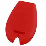 KeyGuardz Red Rubber Keyless Entry Remote Key Fob Skin Cover Protector