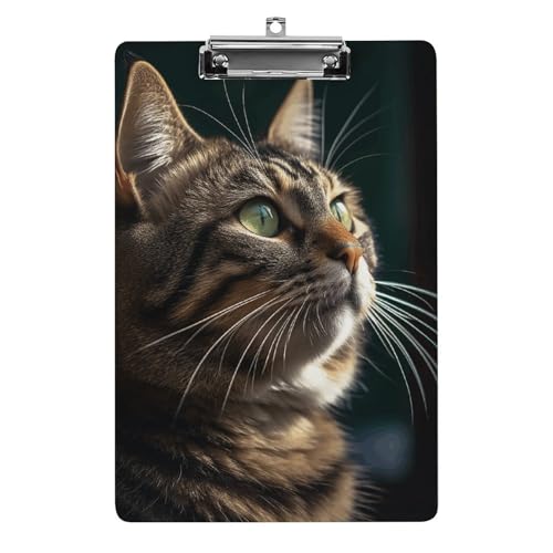 Porte-bloc A4 en acrylique léger avec attache en acier inoxydable