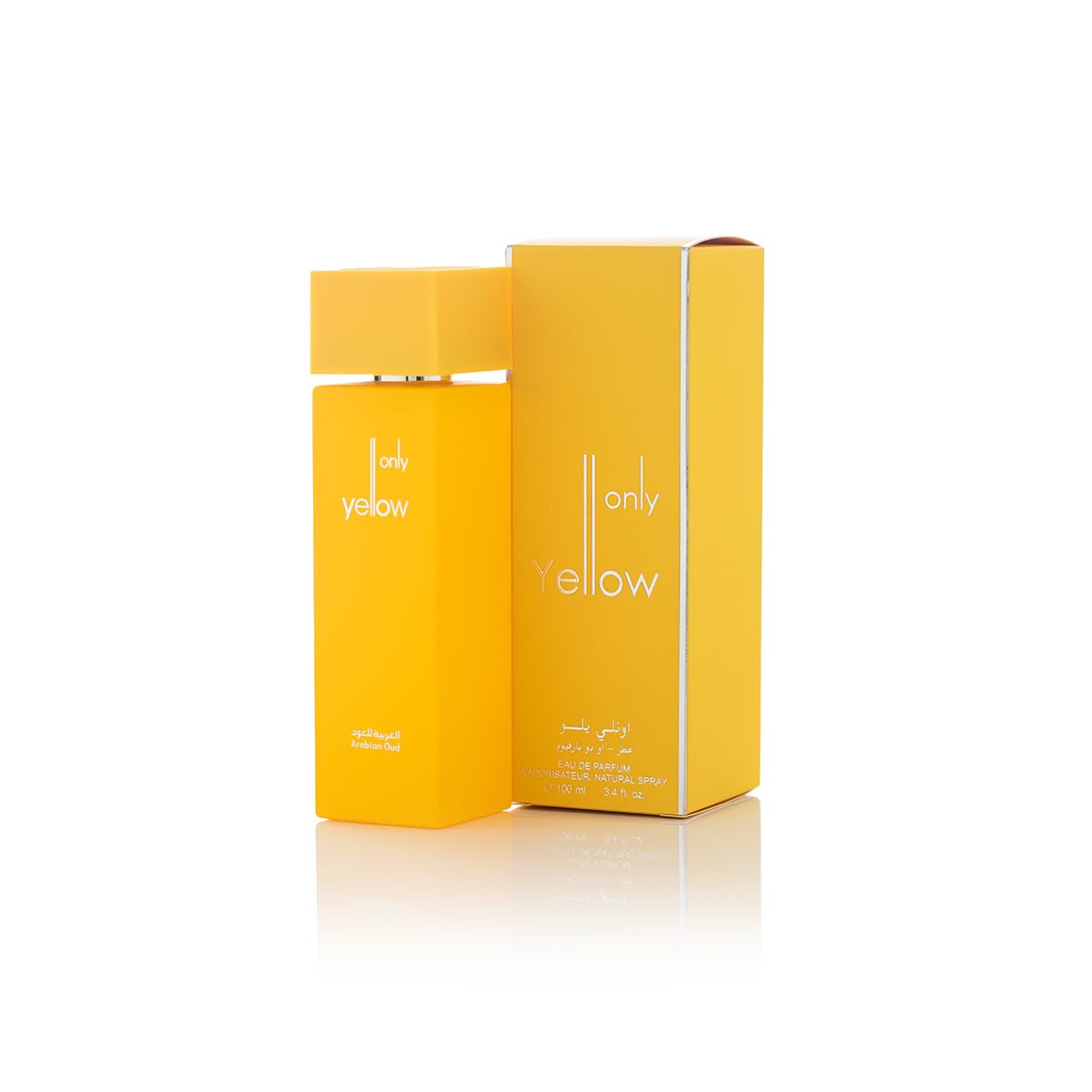 Arabian Oud ONLY YELLOW 100 ml | Eau de Parfum Unisex | Grosella negra, peonía y vainilla | Fragancia afrutada y floral.