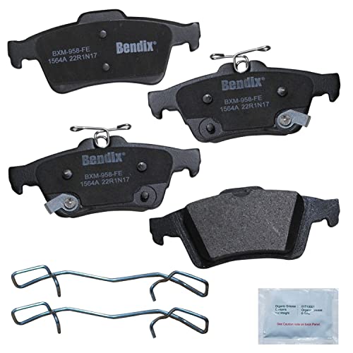 Image of Bendix Priority1 CFM1564A Semi-Metallic Rear Brake Pads for Ford C-Max 2013, C-Max 2018, EcoSport 2022-2018, Escape 2014, Focus 2012, Focus 2018-2017