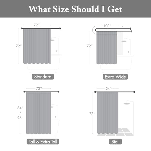 Image of Madison Park Amherst Fabric Black Shower Curtain,Pieced Transitional Simple Shower Curtains for Bathroom, 72 X 72