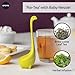 OTOTO Baby Nessie Loose Leaf Tea Strainer with Steeping Spoon - Cute Dinosaur Silicone Infuser for Loose Leaf Herbal Tea