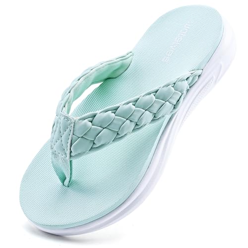 Image of WateLves Girls Flip Flops Non-Slip Casual Thong Sandals Summer Sandal Shoes for Beach Swim Pool (Little Kid /Big Kid)