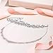 EVER FAITH Women's Austrian Crystal Wedding Teardrop Hair Tiara Headband Clear Silver-Tone