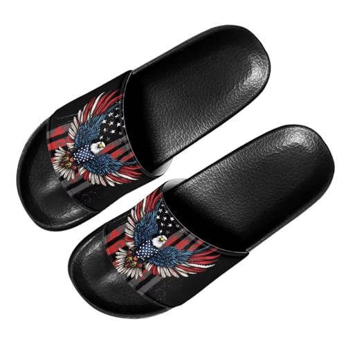 Image of Footwear for Mens Open Toe Athletic Sandals Anti-Slip Sole Slide Sandals Pillow House Flat Shoes Comfortable Slip On Slippers for Indoor & Outdoor