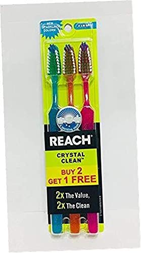 Reach Crystal Clean Tooth Brushes. Sparkling Colors! (Firm)