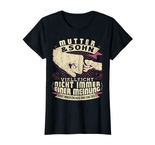 Mama Mutter Sohn Partnerlook Muttertag Geburtstag Geschenk T-Shirt