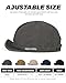 Croogo Soft Trucker Hat Flip Up Short Brim Cap for Men Adjustable Fashion Baseball Cap Umpire Short Bill Dad Cap,Gray-DY06