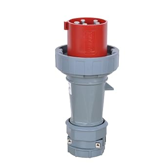 Waterproof Industrial CEE Connector Plug 5Pin 63A 400V 3P+E+N IP67