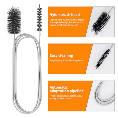 6 Stück Rohrreinigungsspirale, Abflussreiniger Spirale Sticks, Abflussspirale, Rohrspirale Abfluss Rohrreinigung Spirale Rohrreinigungsbürste, Rohrbürste, Rohrreiniger Spirale für Küche Dusche