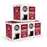 NESCAFÉ Dolce Gusto Lungo Americano - Cápsulas de Café, 48 Cápsulas (3 x 16) - Intensidad 4 - Café 100% Arábica - Originales para cafeteras Dolce Gusto