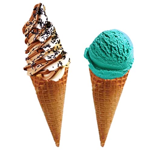 AussieBlends Waffle Ice Cream Cones Bulk For Soft Serve, Gelato, and Scooped Ice Cream, Waffle Cones Bulk, Vegan Natural Cone Flavor in Regular Size, 312 Count (Natural, Regular)