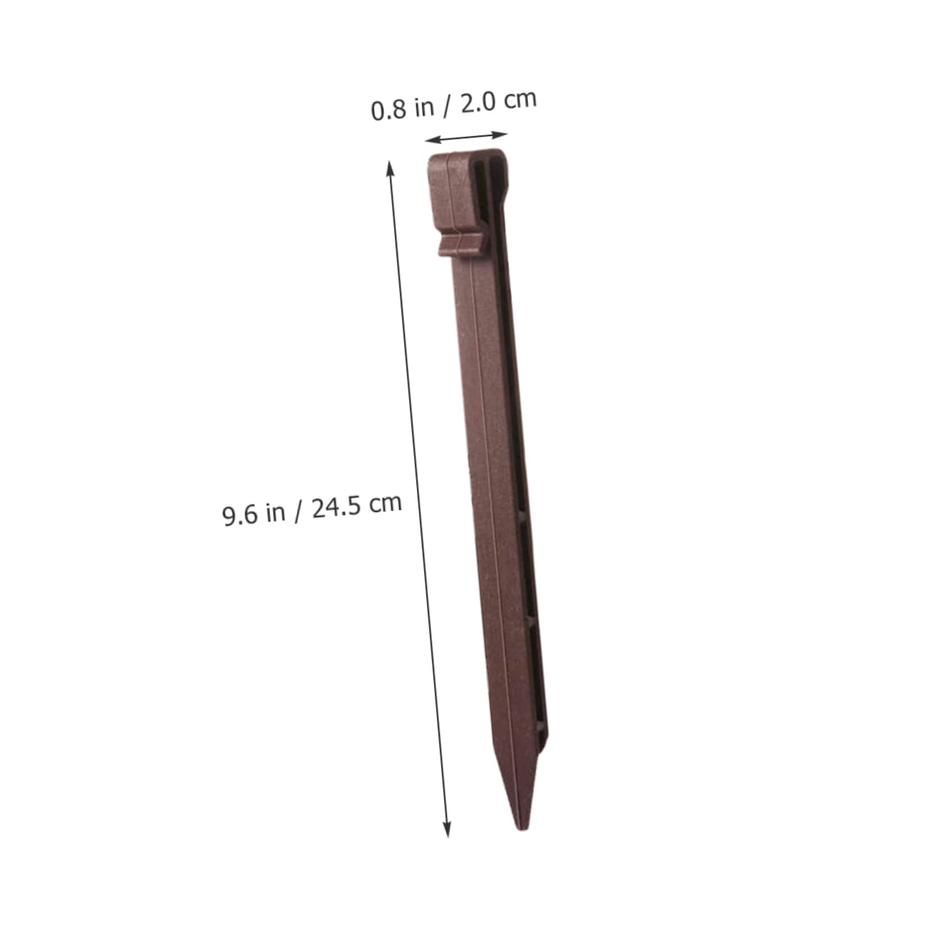 Piquets de Fixation 30 Pièces en Plastique Robustes pour Jardin pour Plantes et Bordures 30 Tuteurs pour Ancrage de Toile et Protection des Cultures en Jardinage