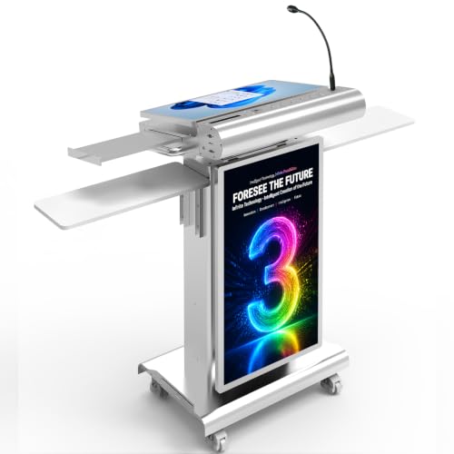 Smart Digital Podium with Touchscreen and LCD Display