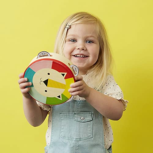 Certbuy 3 Pcs Wooden Handheld Tambourines, 8" Double Rows Jingle Tambourine, Jingles Drum Instrument For Adults, Kids, Party And Games #TOP5