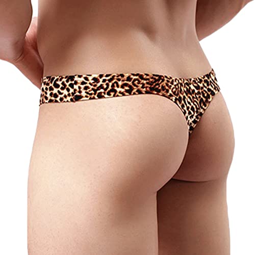 Helx Mens Low Waist Sexy Leopard Thongs G-String Underwear Shorts #TOP3