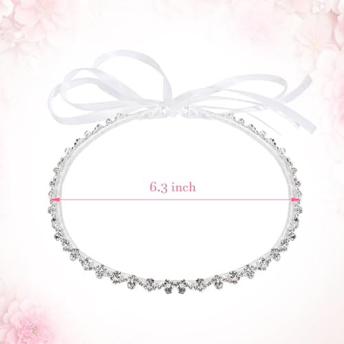 First Communion Veil Rhinestone Flower Crown Communion Costume Accessories2