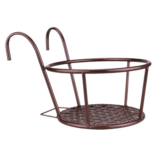 Zeizafa Scaffale Regolabile per Fioriera in Ferro Montata a Parete per Vasi Multipli Efficiente in Termini Spazio per Interni Esterni per Riporre Fioriere in Ferro da Parete