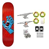 Santa Cruz Professional Skateboard Complete Red 8.0' with Independent Trucks, Satori...