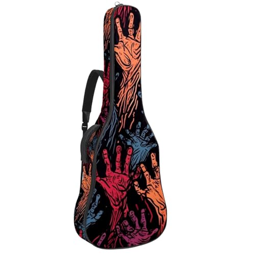 Housse guitare acoustique zombie 106,7 cm : protégez et suspendez votre guitare électrique